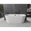Vonia Mexen Oval+, 170 x 80 cm, Baltas + Juodas persipylimas
