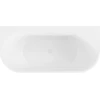 Vonia Mexen Oval+, 170 x 80 cm, Baltas + Baltas persipylimas