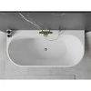 Vonia Mexen Oval+, 170 x 80 cm, Baltas + Gold persipylimas