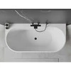 Vonia Mexen Oval+, 170 x 80 cm, Baltas + Juodas persipylimas