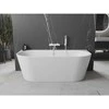 Vonia Mexen Oval+, 170 x 80 cm, Baltas + Baltas persipylimas