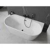 Vonia Mexen Oval+, 170 x 80 cm, Baltas + Juodas persipylimas
