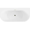 Vonia Mexen Oval+, 170 x 80 cm, Baltas + Gold persipylimas