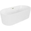 Vonia Mexen Paola, 150 x 75 cm, Baltas matt + Gold persipylimas