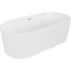 Vonia Mexen Paola, 150 x 75 cm, Baltas matt + Brushed nickel persipylimas