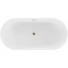Vonia Mexen Paola, 150 x 75 cm, Baltas matt + Gold persipylimas