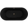 Vonia Mexen Paola, 150 x 75 cm, Juodas matt + Brushed copper persipylimas