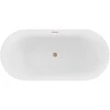 Vonia Mexen Paola, 170 x 80 cm, Baltas gloss + Brushed copper persipylimas