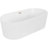 Vonia Mexen Paola, 170 x 80 cm, Baltas matt + Brushed copper persipylimas
