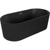 Vonia Mexen Paola, 170 x 80 cm, Juodas matt + Brushed gun pilka persipylimas