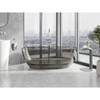 Vonia Mexen Pure Bronze Transparent, 170 x 80 cm, su chromo dangteliu - 58071708018