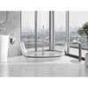 Vonia Mexen Pure Clear Transparent, 170 x 80 cm, su chromo dangteliu