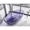 Vonia Mexen Pure Dark Slate Mėlyna Transparent, 170 x 80 cm, korek chrom - 58071708010