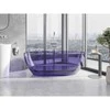 Vonia Mexen Pure Dark Slate Mėlyna Transparent, 170 x 80 cm, korek chrom - 58071708010
