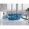 Vonia Mexen Pure Denim Transparent, 170 x 80 cm, su chromo dangteliu