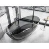 Vonia Mexen Pure Juodas Transparent, 170 x 80 cm, su chromo dangteliu