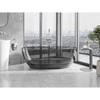 Vonia Mexen Pure Smoke Transparent, 170 x 80 cm, su chromo dangteliu