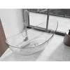Vonia Mexen Vea Clear Transparent, 180 x 80 cm, su chromo dangteliu