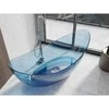 Vonia Mexen Vea Denim Transparent, 180 x 80 cm, su chromo dangteliu