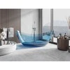 Vonia Mexen Vea Denim Transparent, 180 x 80 cm, su chromo dangteliu