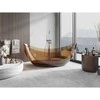 Vonia Mexen Vea Earth Transparent, 180 x 80 cm, su chromo dangteliu