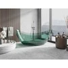 Vonia Mexen Vea Teal Transparent, 180 x 80 cm, su chromo dangteliu - 58091808011