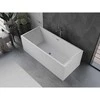 Vonia Mexen Vigo, 178,5 x 80 cm, Baltas + Brushed gun pilka persipylimas