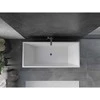 Vonia Mexen Vigo, 178,5 x 80 cm, Baltas + Brushed gun pilka persipylimas