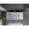 Vonia Mexen Vigo, 178,5 x 80 cm, Baltas + Brushed nickel persipylimas