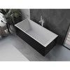 Vonia Mexen Vigo, 178,5 x 80 cm, Baltas/Juodas + Baltas persipylimas
