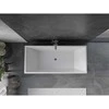 Vonia Mexen Vigo, 178,5 x 80 cm, Baltas/Juodas + Chrome persipylimas