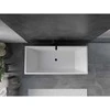 Vonia Mexen Vigo, 178,5 x 80 cm, Baltas/Juodas + Juodas persipylimas