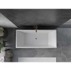 Vonia Mexen Vigo, 178,5 x 80 cm, Baltas/Juodas + Brushed copper persipylimas