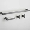 Vonios kambario aksesuarų rinkinys Rea Mati, Titanium, 4 dalys
