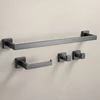 Vonios kambario aksesuarų rinkinys Rea Rio, Titanium, 4 dalys