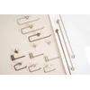 Vonios kambario kabykla Rea Prism 9711A, Brushed Nickel