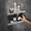 Vonios kambario lentynėlė Rea SF07, Brushed Steel