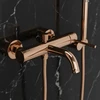 Vonios maišytuvas REA Lungo Diamond su dušo komplektu, Copper