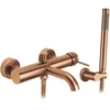 Vonios maišytuvas REA Lungo Grip su dušo komplektu, Brushed Copper