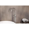 Vonios maišytuvas su dušeliu Besco Veo I Easy-Box, Brushed Nickel