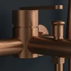 Vonios maišytuvas su dušo komplektu REA Ontario, Brushed Copper