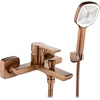 Vonios maišytuvas su dušo komplektu REA Argus, Brushed Copper