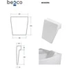 Vonios pagalvėlė Besco Modern, Baltas