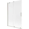 Vonios sienelė Mexen Velar, 120 x 150 cm, Brushed nickel/matinis stiklas