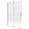 Vonios sienelė Mexen Velar, 120 x 150 cm, Brushed nickel/Transparent