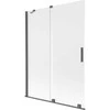 Vonios sienelė Mexen Velar, 130 x 150 cm, Brushed gun pilka/matinis stiklas