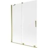Vonios sienelė Mexen Velar, 130 x 150 cm, Gold/matinis stiklas