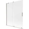 Vonios sienelė Mexen Velar, 140 x 150 cm, Brushed nickel/matinis stiklas