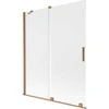 Vonios sienelė Mexen Velar, 140 x 150 cm, Brushed copper/matinis stiklas