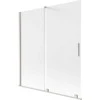 Vonios sienelė Mexen Velar, 150 x 150 cm, Brushed nickel/matinis stiklas